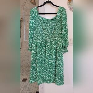 14W Jessica Howard Vibrant Green Midi Dress
